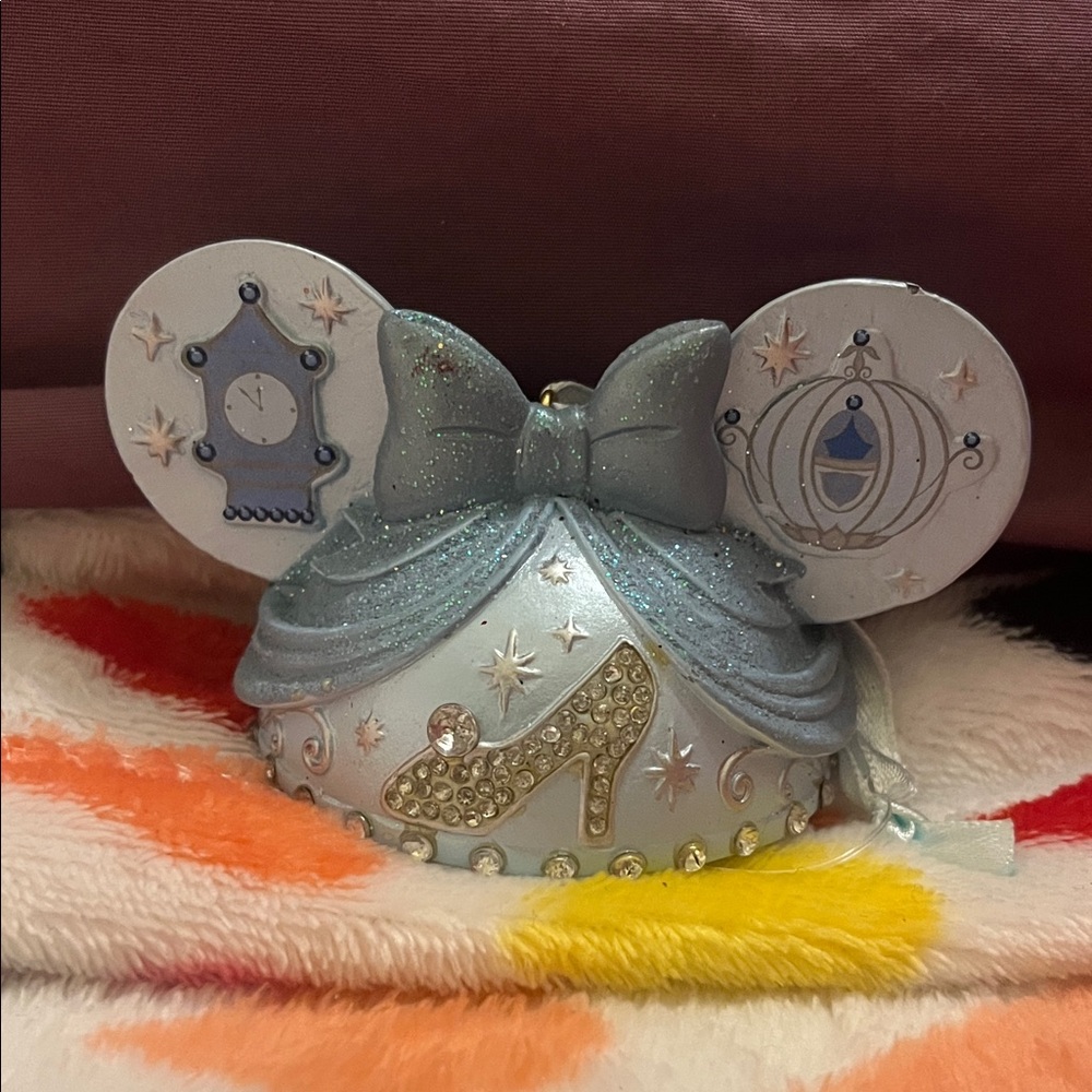 Disney Blue and Gold Retired Collectable Cinderella Ornament